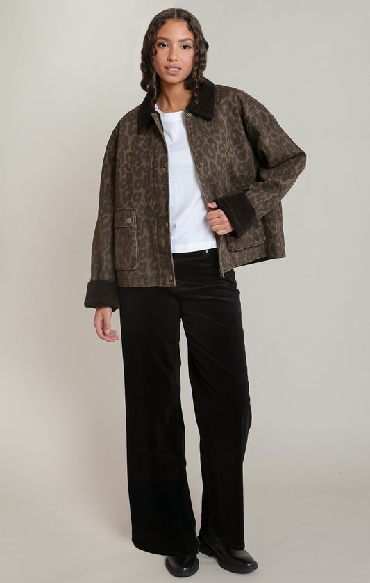 Dex Leopard Denim Jacket