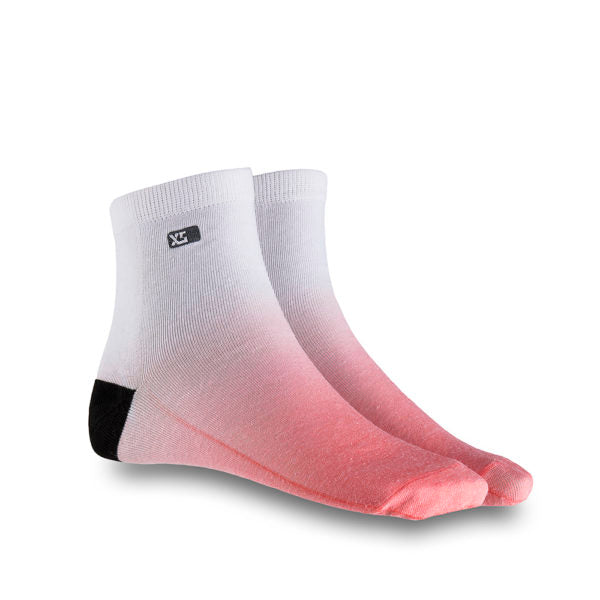 XS Unified Ombre Ankle Socks - Coral