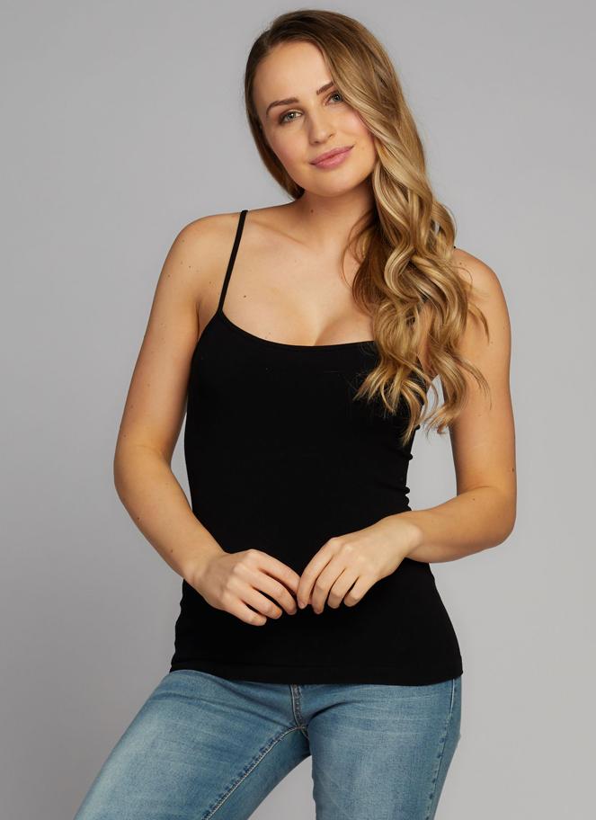 C'est Moi Bamboo Short Cami - Black