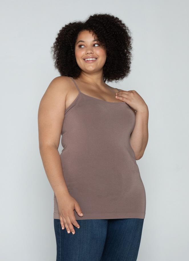 Cest Moi Cami Mocha Plus Size Cami - Mocha