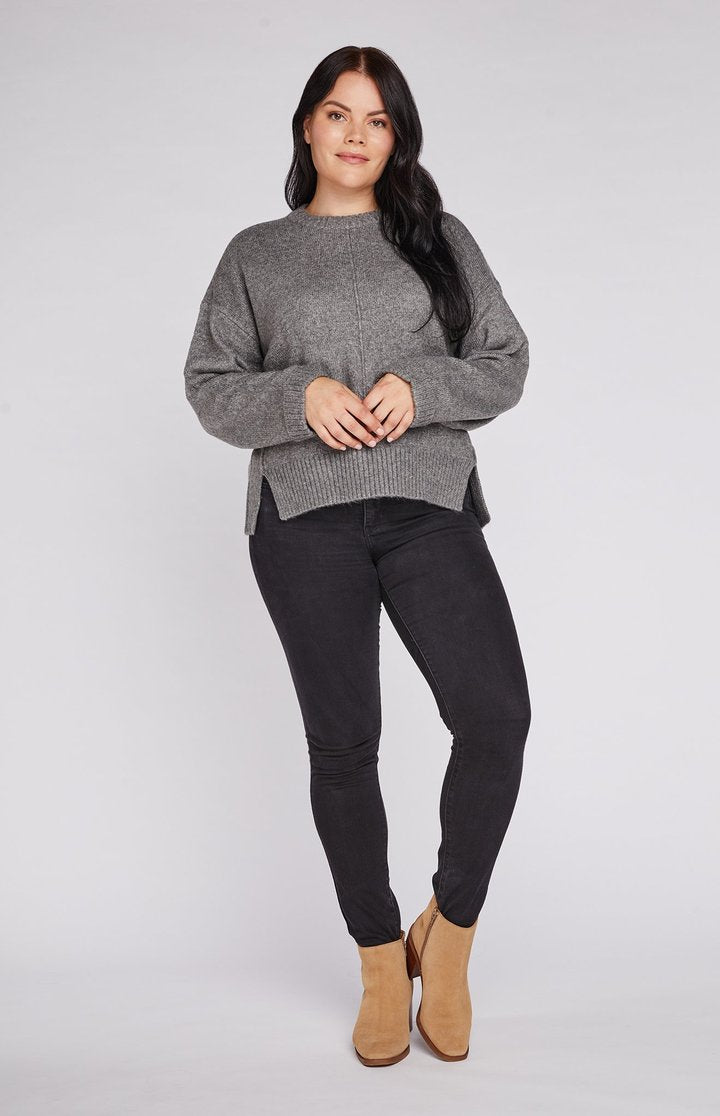 Plus size discount grey jumper