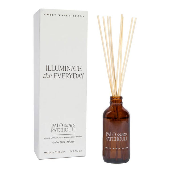 Sweet Water Decor Amber Reed Diffuser - Palo Santo Patchouli