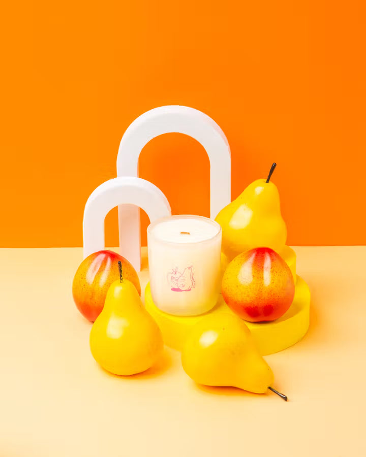 Milk Jar Candle Sunnyside - Pear & Nectarine Coconut Soy