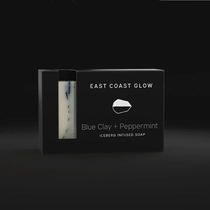 East Coast Glow Iceberg Infused Soap - Blue Clay + Peppermint