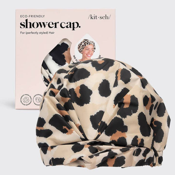 Kitsch Luxury Shower Cap - Leopard