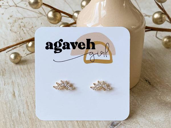 Agave Girl Winslet Studs - Gold