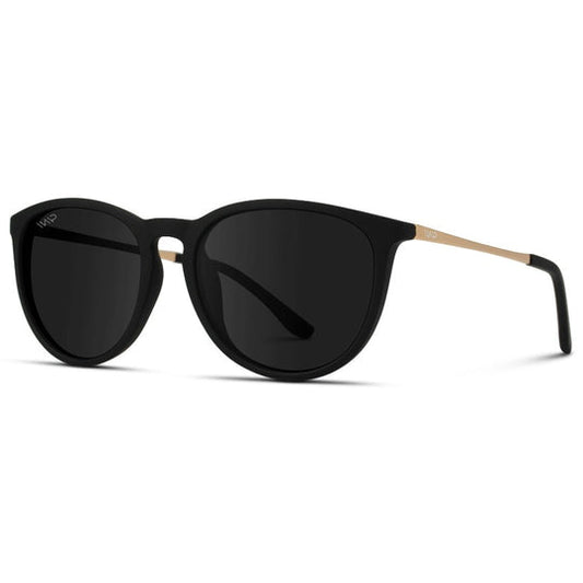 Wear Me Pro Drew Round Polarized Sunglasses - Black & Gold