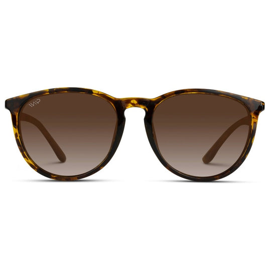 Wear Me Pro Drew Polarized Round Sunglasses - Tortoise & Brown Lens