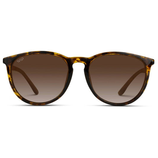Wear Me Pro Drew Polarized Round Sunglasses - Tortoise & Brown Lens
