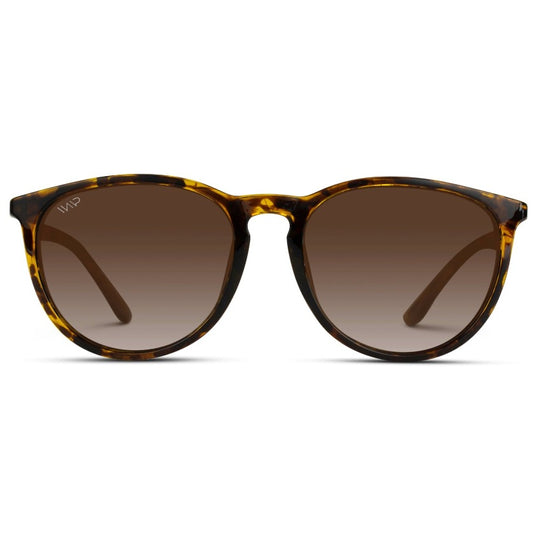 Wearme Pro Drew Round Polarized Metal Temple Sunglasses - Tortoise