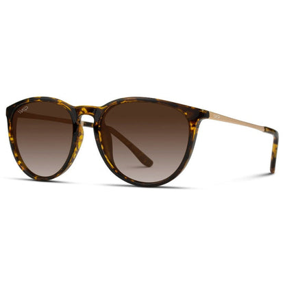 Wear Me Pro Drew Polarized Round Sunglasses - Tortoise & Brown Lens