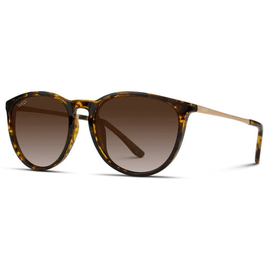 Wear Me Pro Drew Polarized Round Sunglasses - Tortoise & Brown Lens
