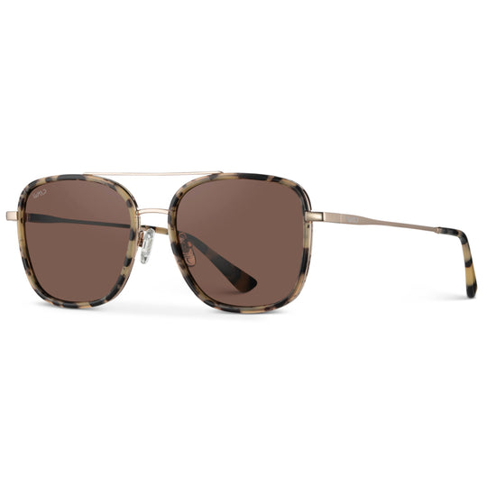 Wear Me Pro Gia Sunglasses - Beige Tortoise/Brown Lens