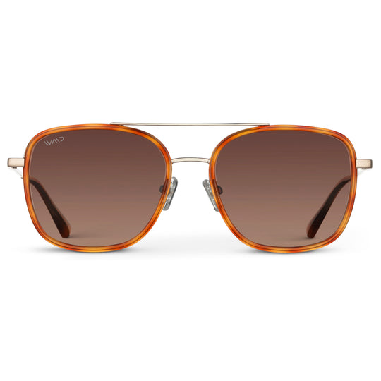 Wear Me Pro Gia Sunglasses - Sunset Tortoise/Gradient Brown Lens