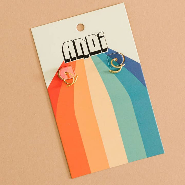 Shop ANDi Double Hoop Dupes - Gold