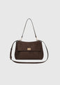 Louenhide Arden Suede Shoulder Bag - Chocolate