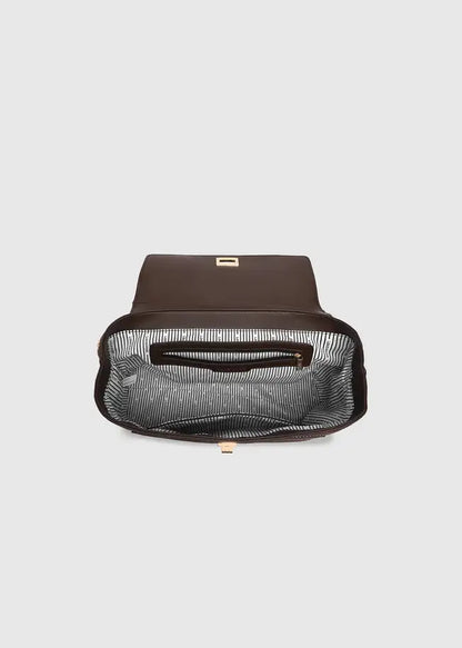 Louenhide Arden Suede Shoulder Bag - Chocolate