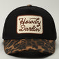 Fashion City Howdy Darlin' Embroidered Leopard Brim Trucker Hat