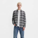 Levi's Hooded Classic Worker Ametrine - Black Plaid