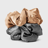 Kitsch Pillow Scrunchie - Charcoal/Gold