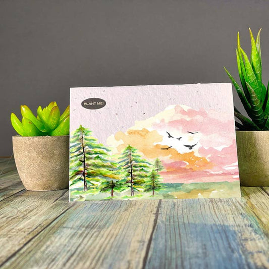Plantable Greetings Card - Watercolour Bliss