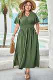 Dear Lover  Plus Size Maxi Dress- Four Leaf Clover