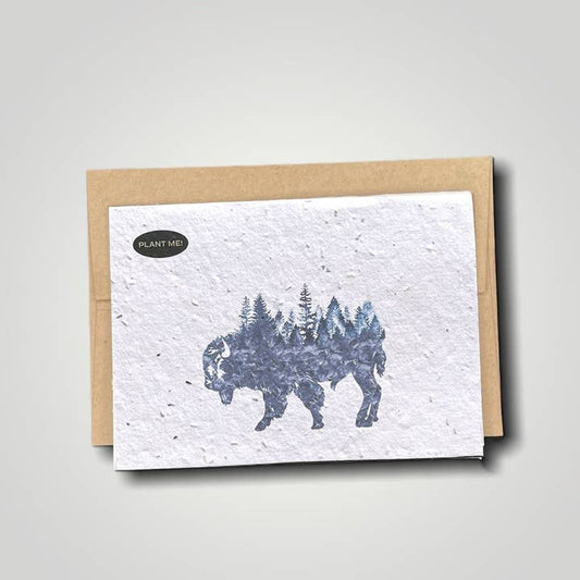 Plantable Greetings Card - Buffalo