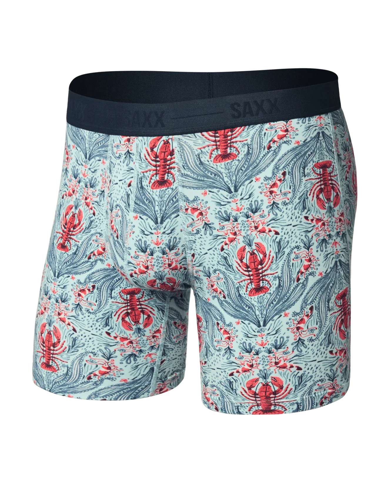 Saxx Smooth Luxe Miro Modal Boxer Brief - Lobster Flourish & Mint