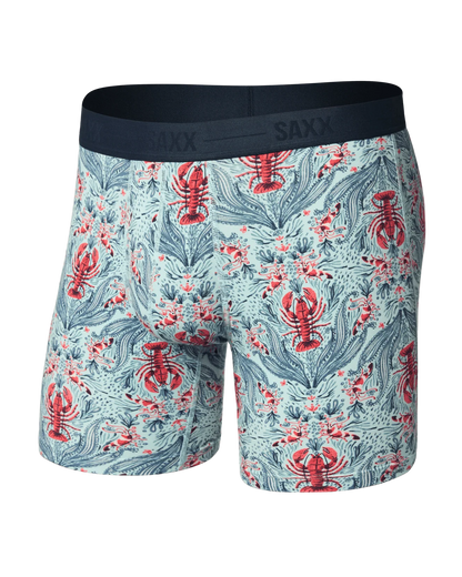 Saxx Smooth Luxe Miro Modal Boxer Brief - Lobster Flourish & Mint