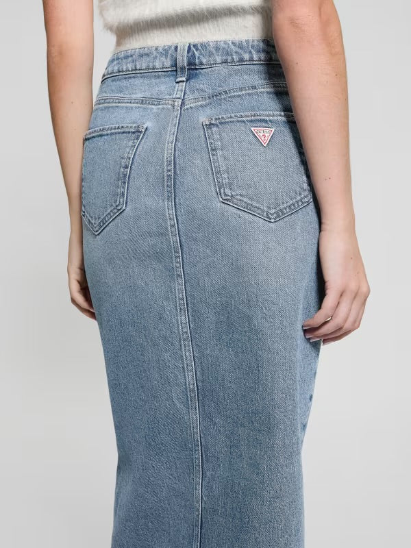 Guess Skirt  Mila Denim Midi Skirt
