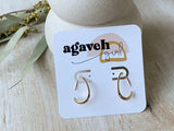 Agaveh Girl Aspyn Hoops - Gold