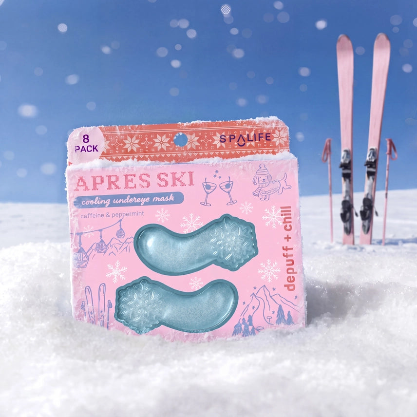 Spa Life Christmas Holiday Apres Ski Cooling Undereye Patches - 8 Pk