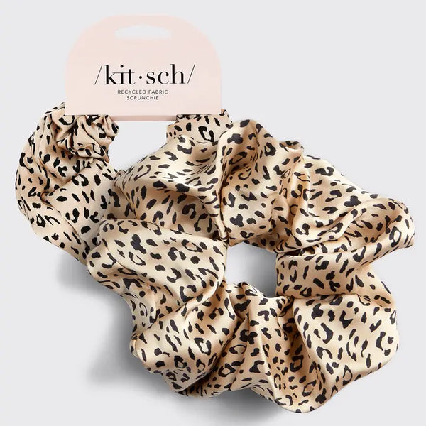 Kitsch Eco-Friendly Brunch Scrunchie - Leopard