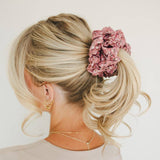 Shop ANDi Jumbo Scrunchie - Cranberry Rose