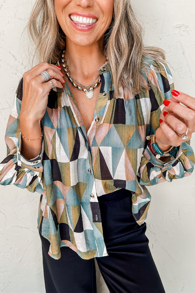 Dear Lover Blouse - Green