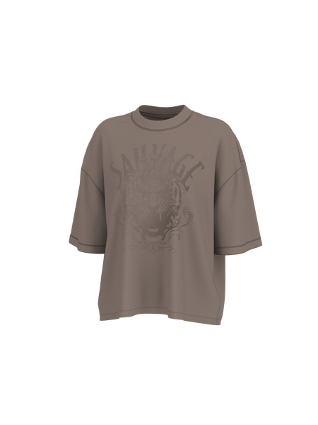 Guess SS Savage Tour Tee - Walnut Shell