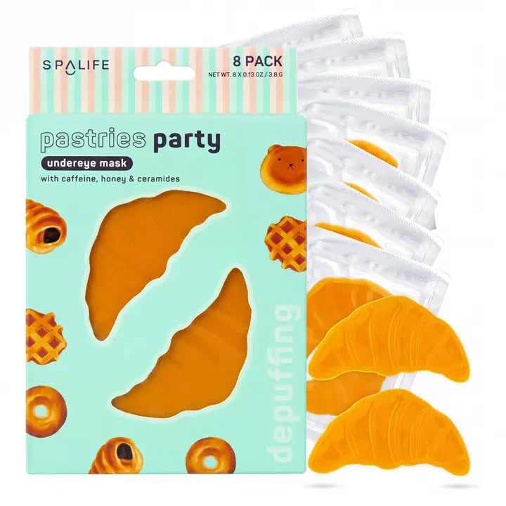 My Spa Life Eye Patches - Pastries Party Croissant