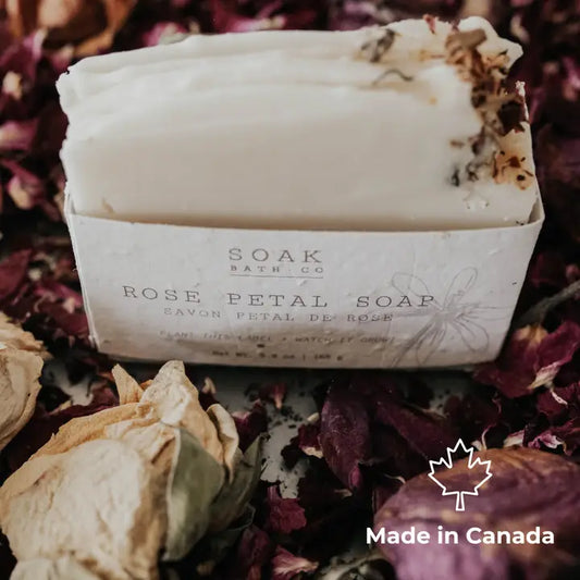 SOAK Bath Co Rose Petal Soap Bar