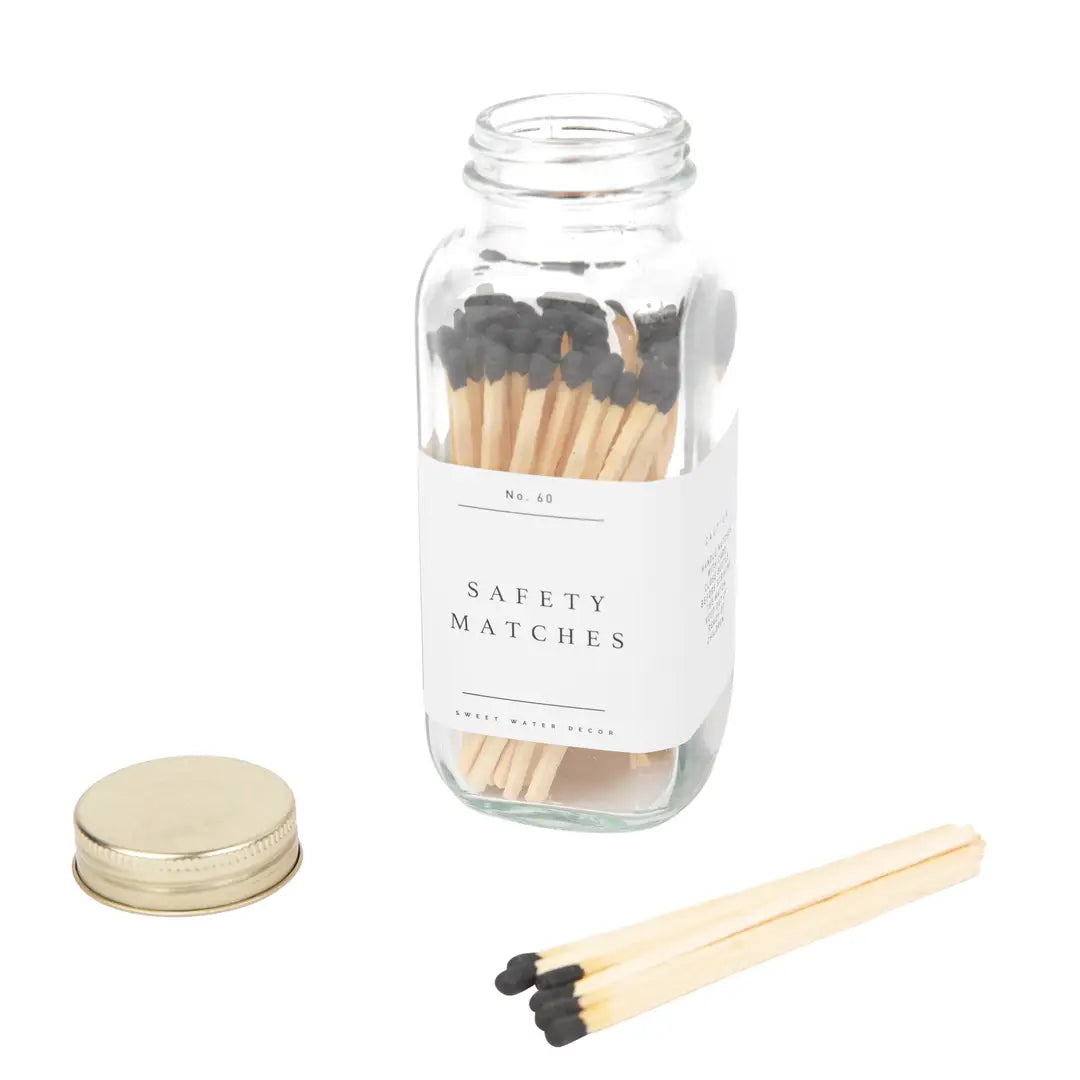 Sweet Water Decor Safety Matches - Black Tip