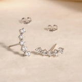 Maive Lucy Climber Studs - Silver