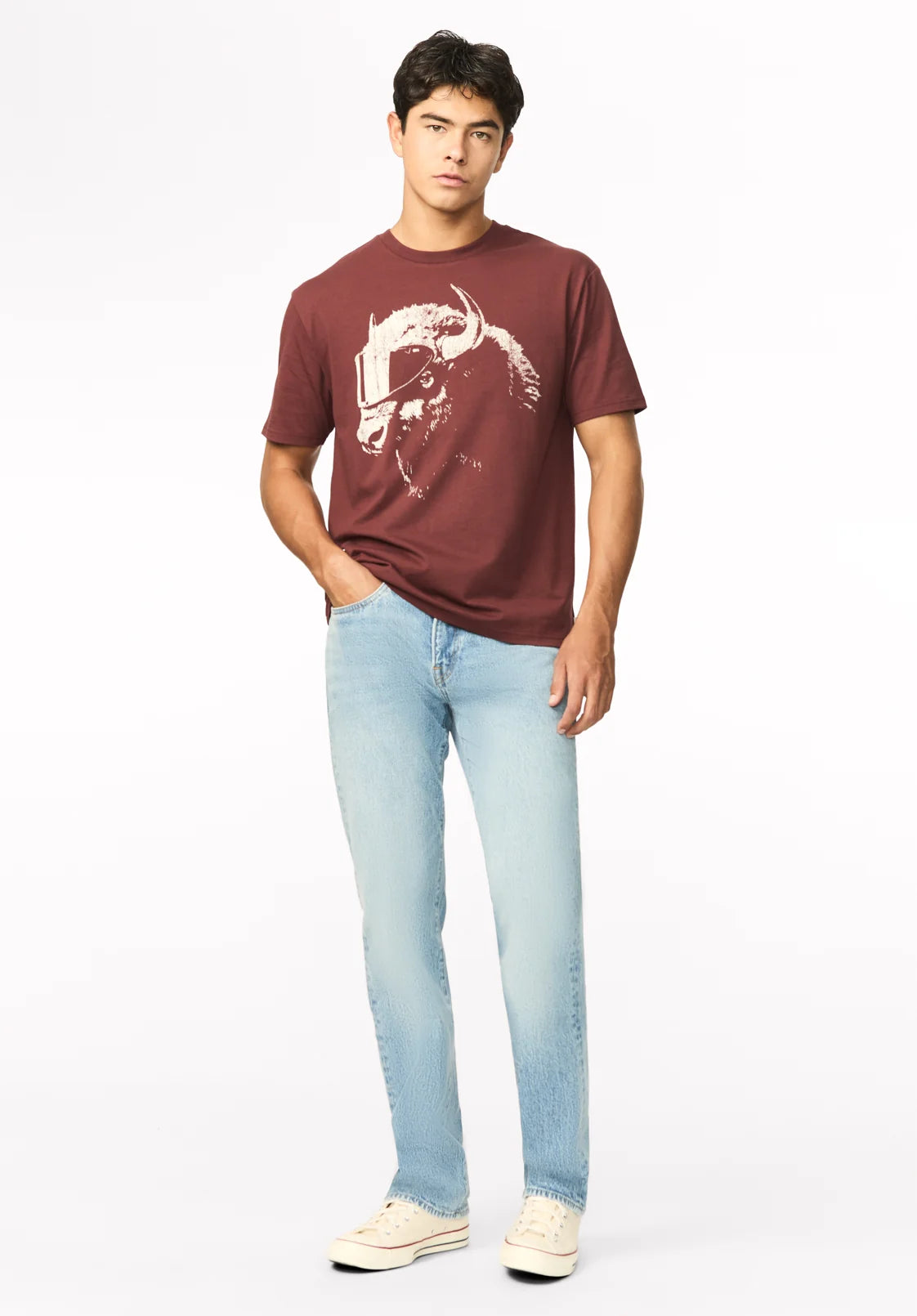Buffalo Tulio Shirt - Red Mahogany