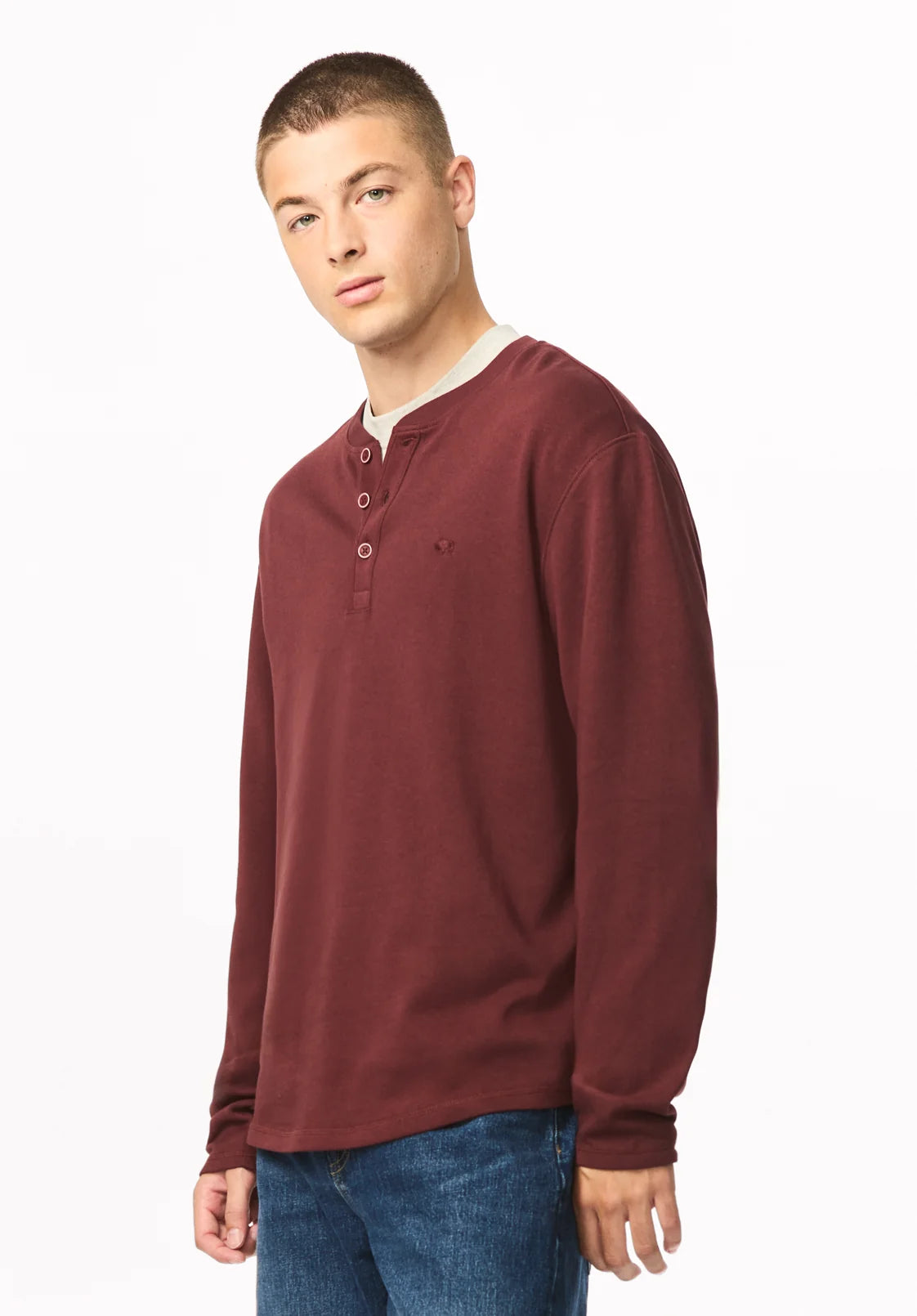 Buffalo Kambo Long Sleeve - Red Mahogany