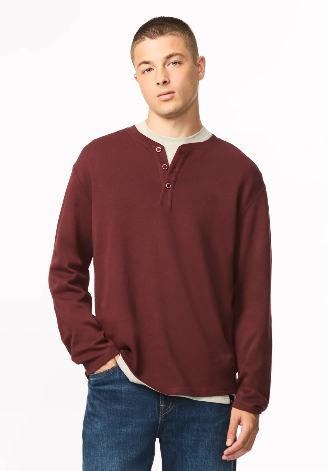 Buffalo Kambo Long Sleeve - Red Mahogany