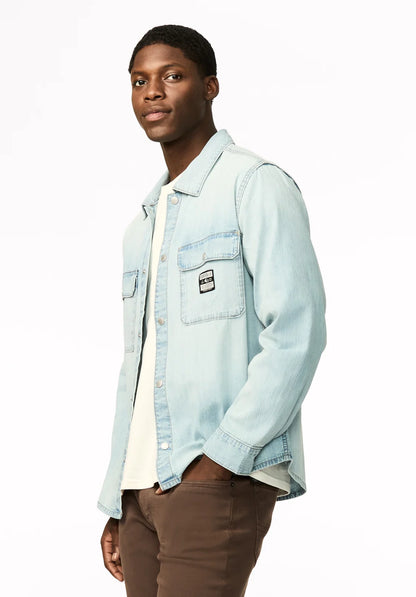 Buffalo Oversized Work Shirt Simon -  Indigo