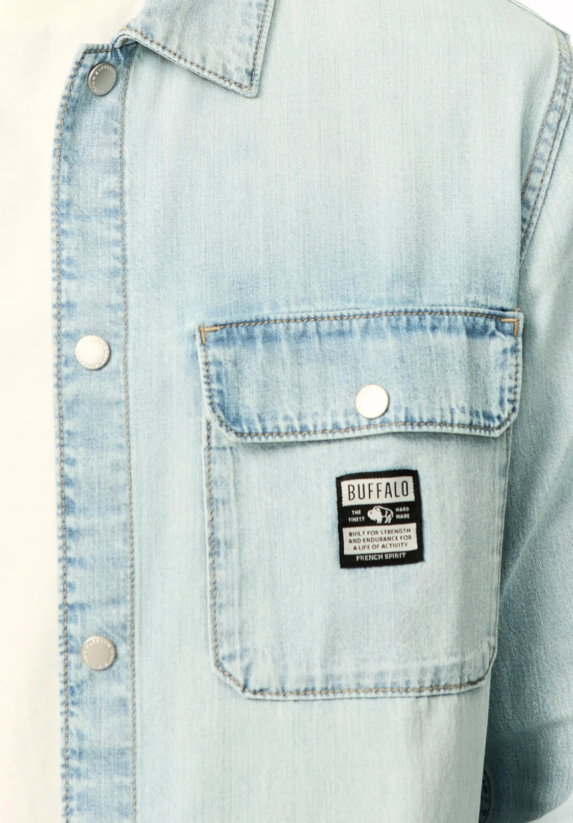 Buffalo Oversized Work Shirt Simon -  Indigo