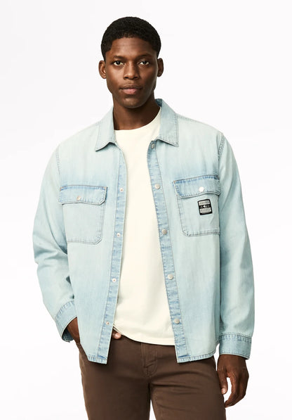 Buffalo Oversized Work Shirt Simon -  Indigo
