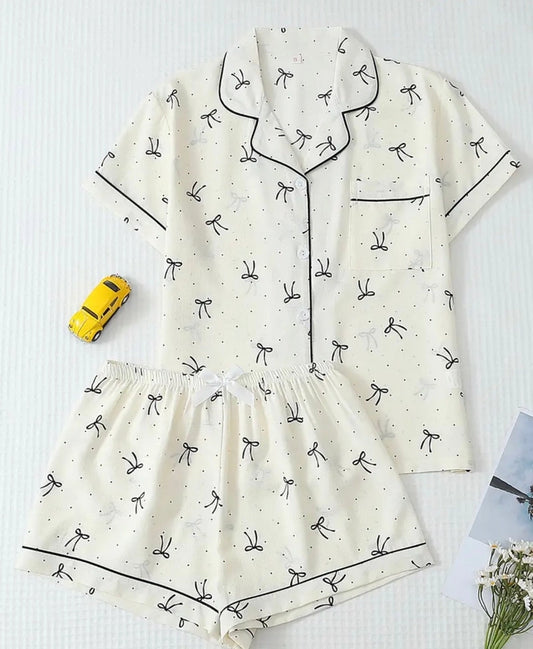 Wknd Styles Co. Pajama Set - Bow