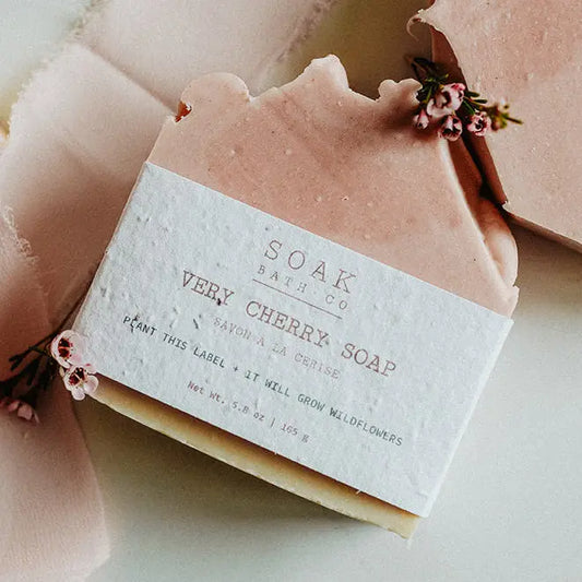 SOAK Bath Co Very Cherry Soap Bar