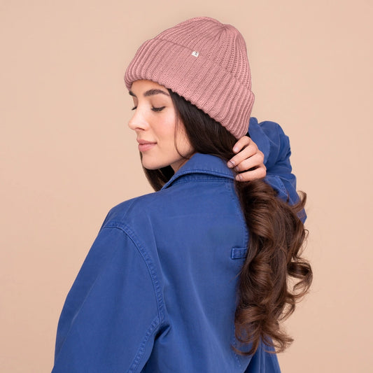 Kitsch Glazey Satin Lined Beanie - Blush