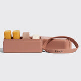 Kitsch Lotion Terracotta 4-compartment travel Case